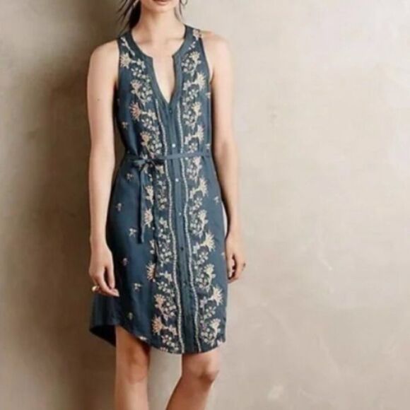 Anthropologie Tiny Syden Embroidered Dress - Picture 2 of 6